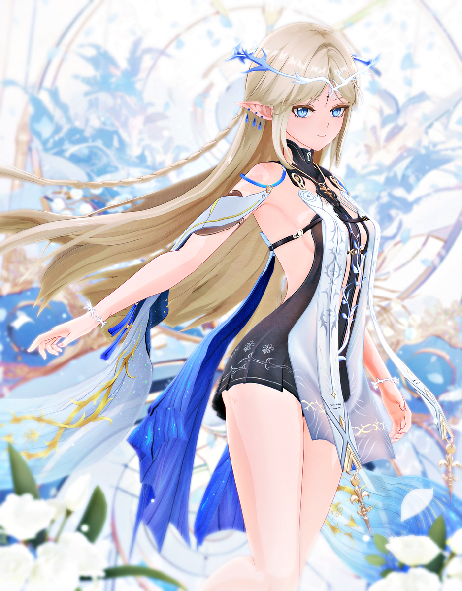 This is a pixiv picture whose title is 【MMD鳴潮】カルテジアさん.