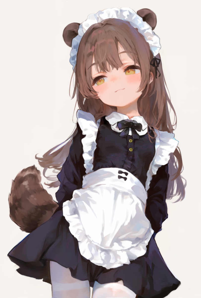 This is a pixiv picture whose title is 浣熊娘.