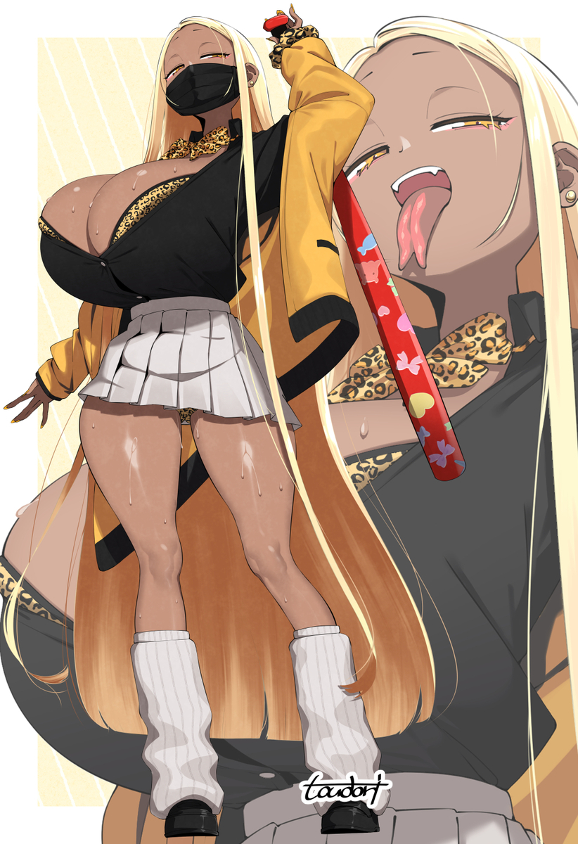 This is a pixiv picture whose title is コギャルちゃん！！.
