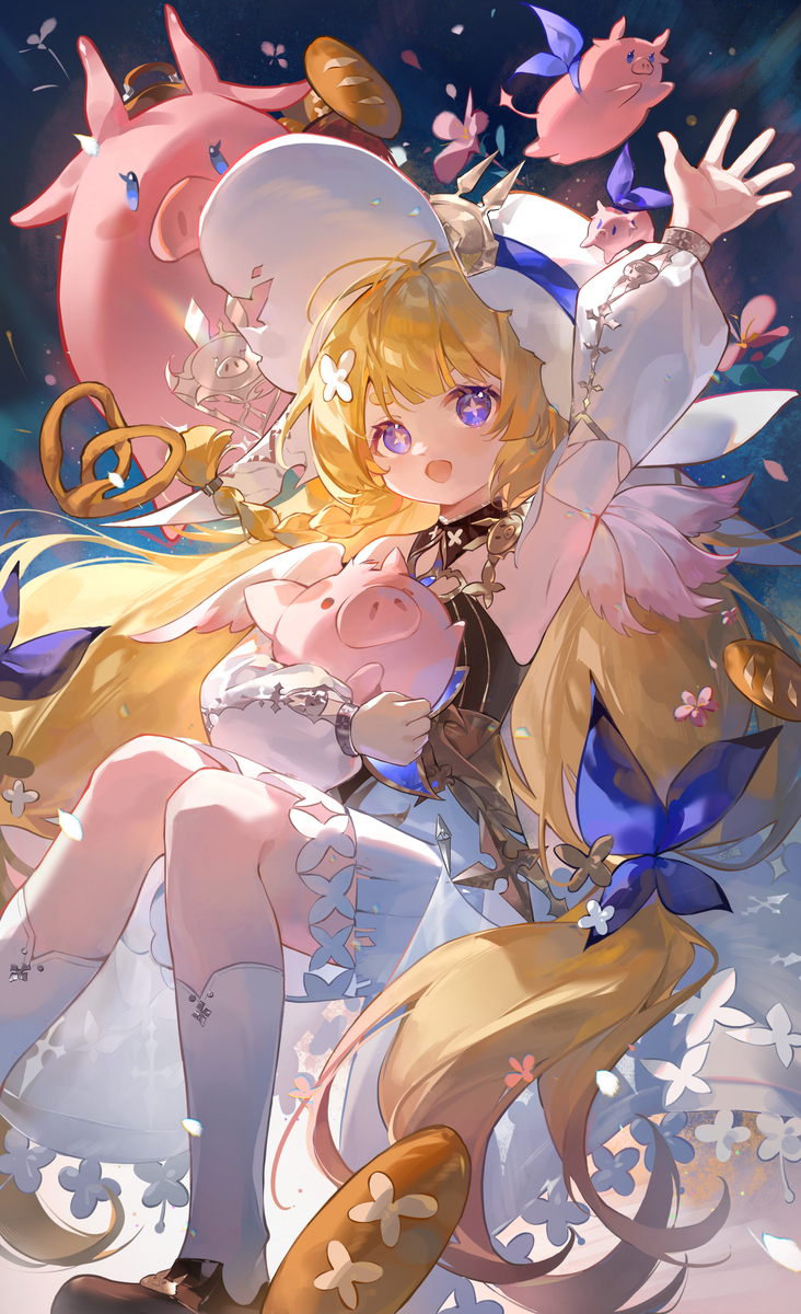 This is a pixiv picture whose title is 黑夜的缝隙里长出了一个小太阳🌞.