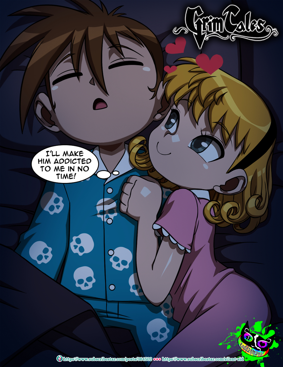 This is a pixiv picture whose title is Grim Tales - Minnie and Junior.