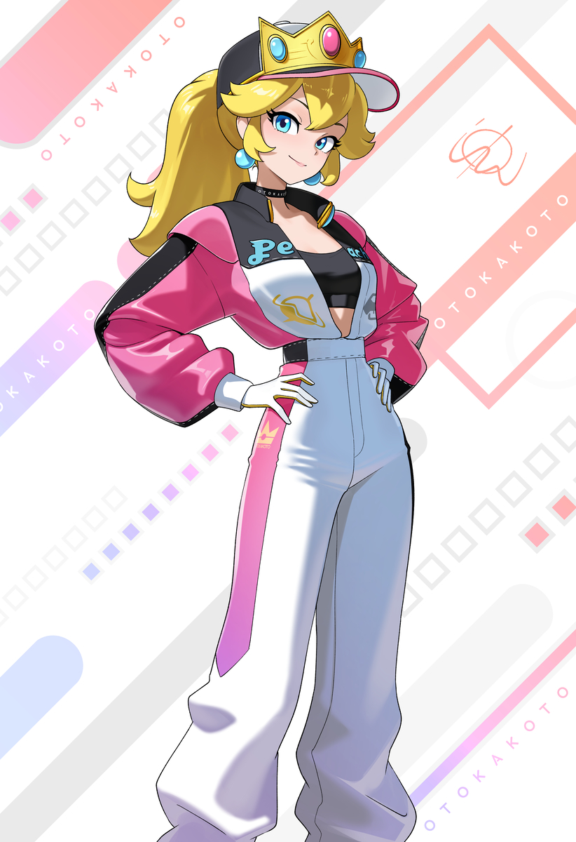 This is a pixiv picture whose title is Pro-Racer Peach ⋆✴︎˚.