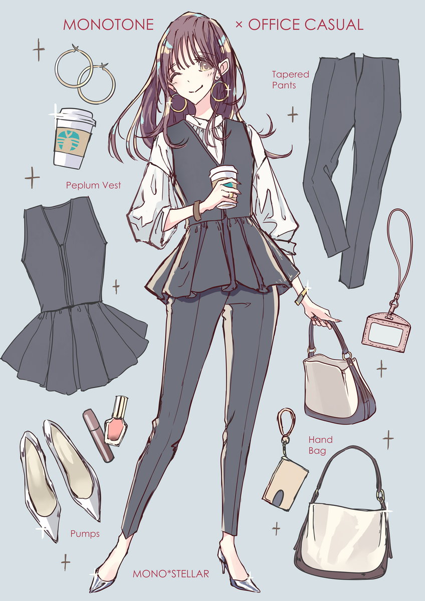 This is a pixiv picture whose title is ペプラムベストコーデ.