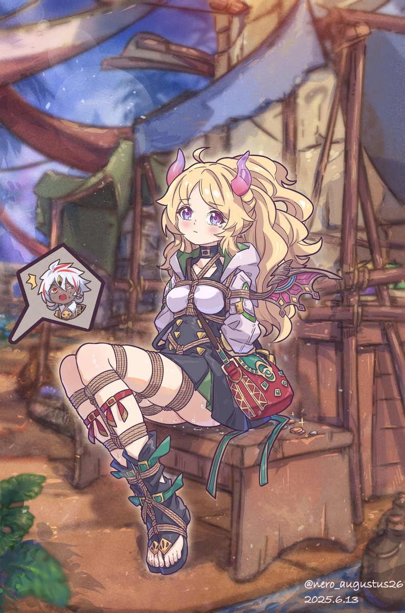 This is a pixiv picture whose title is 【摸鱼】饭桶圣女.吃太多钱不够被抓力.