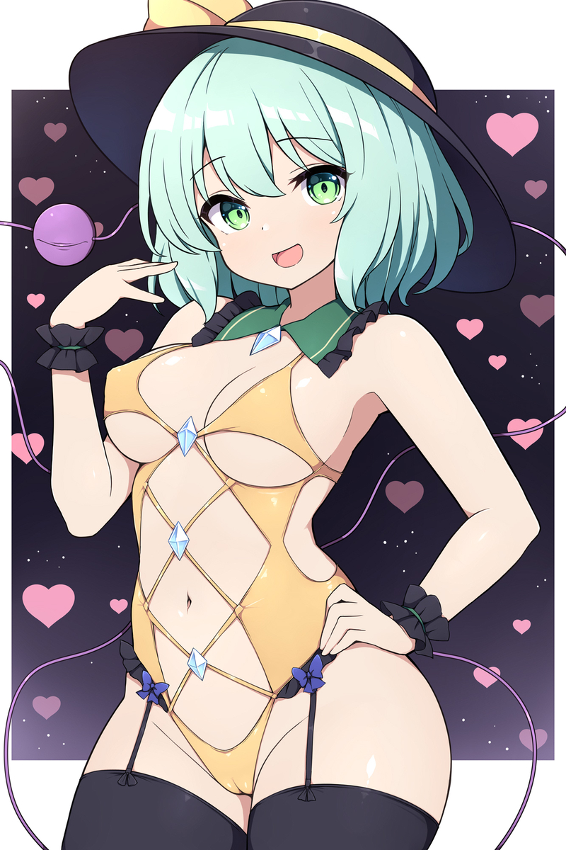 This is a pixiv picture whose title is エッチ衣装こいし.