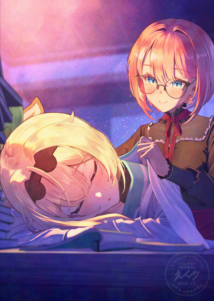 This is a pixiv picture whose title is 『おつかれさま…🥀🍃』.