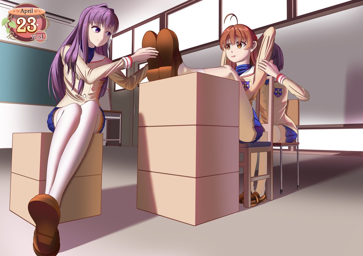 This is a pixiv picture whose title is 四月二十三日.
