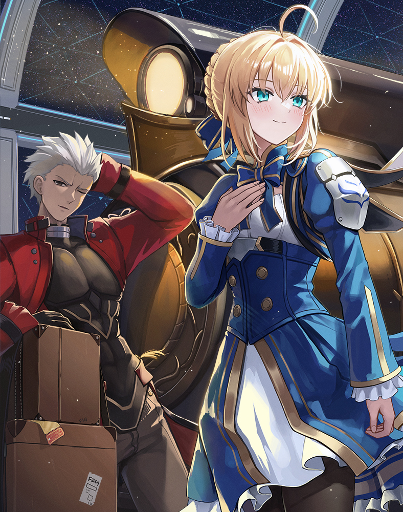 This is a pixiv picture whose title is HSRxFate コラボ.