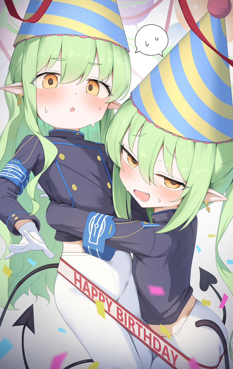 This is a pixiv picture whose title is シュポガキ誕生日.