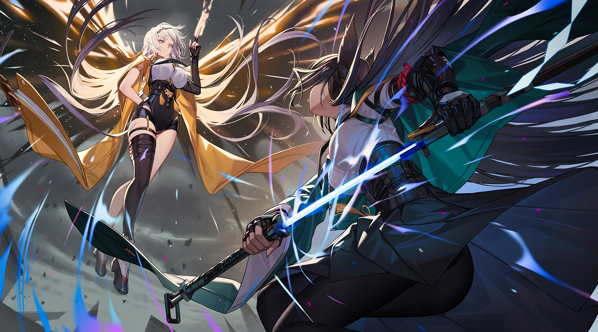 This is a pixiv picture whose title is 儀玄VS雅.