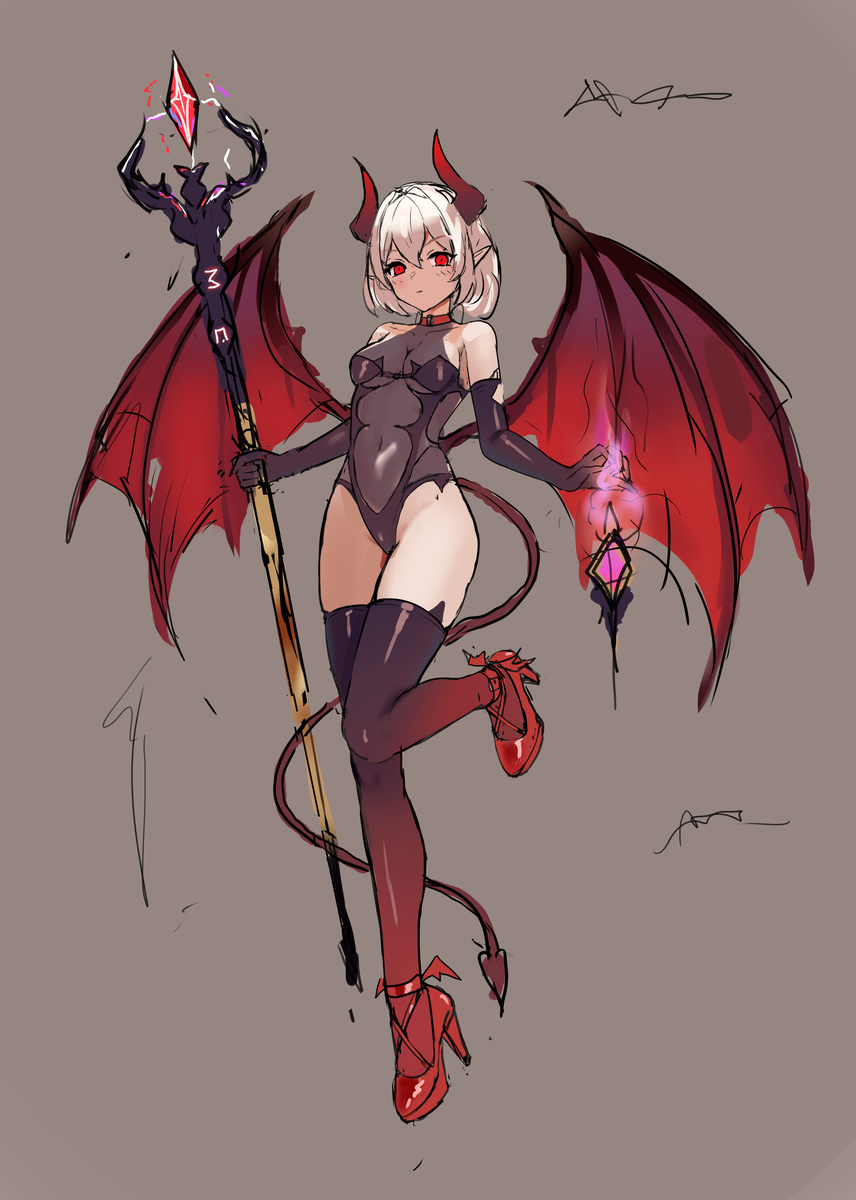 This is a pixiv picture whose title is 魅魔.