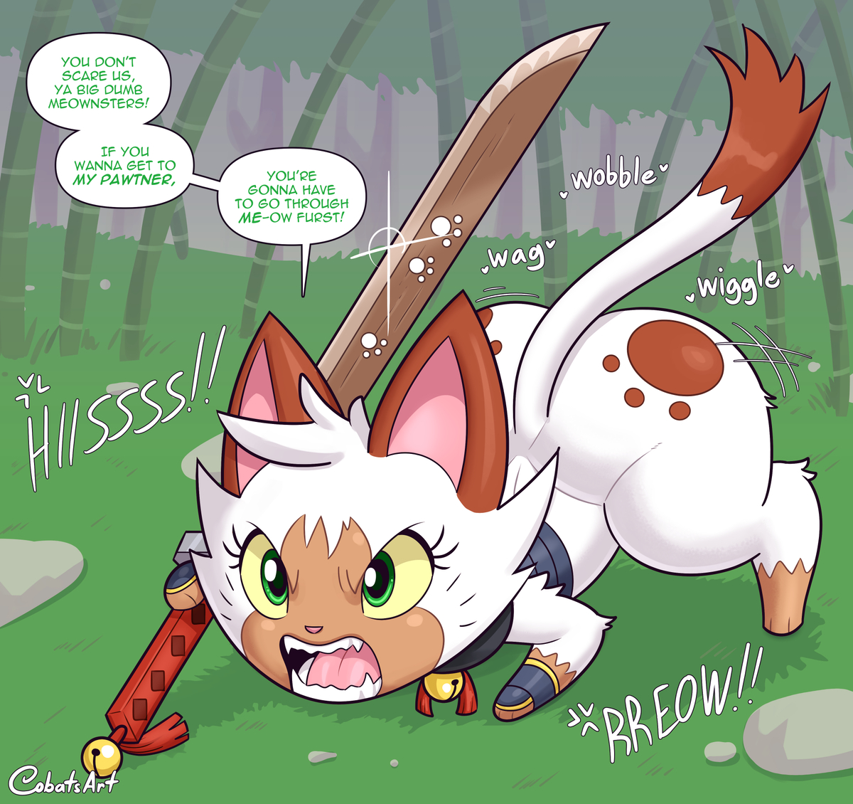 This is a pixiv picture whose title is Ready to Pounce.
