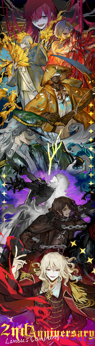 This is a pixiv picture whose title is リンバス2周年記念.