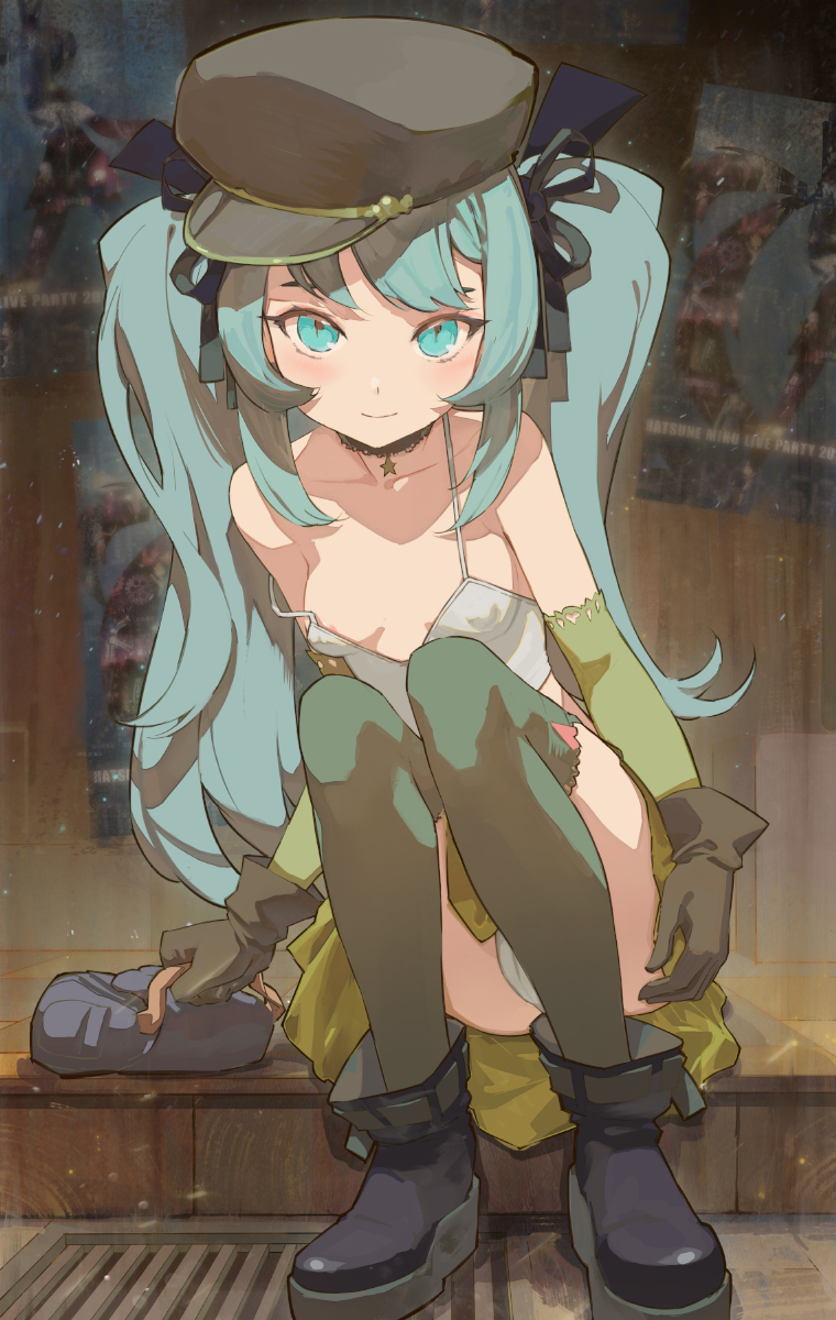 This is a pixiv picture whose title is 初音ミク.