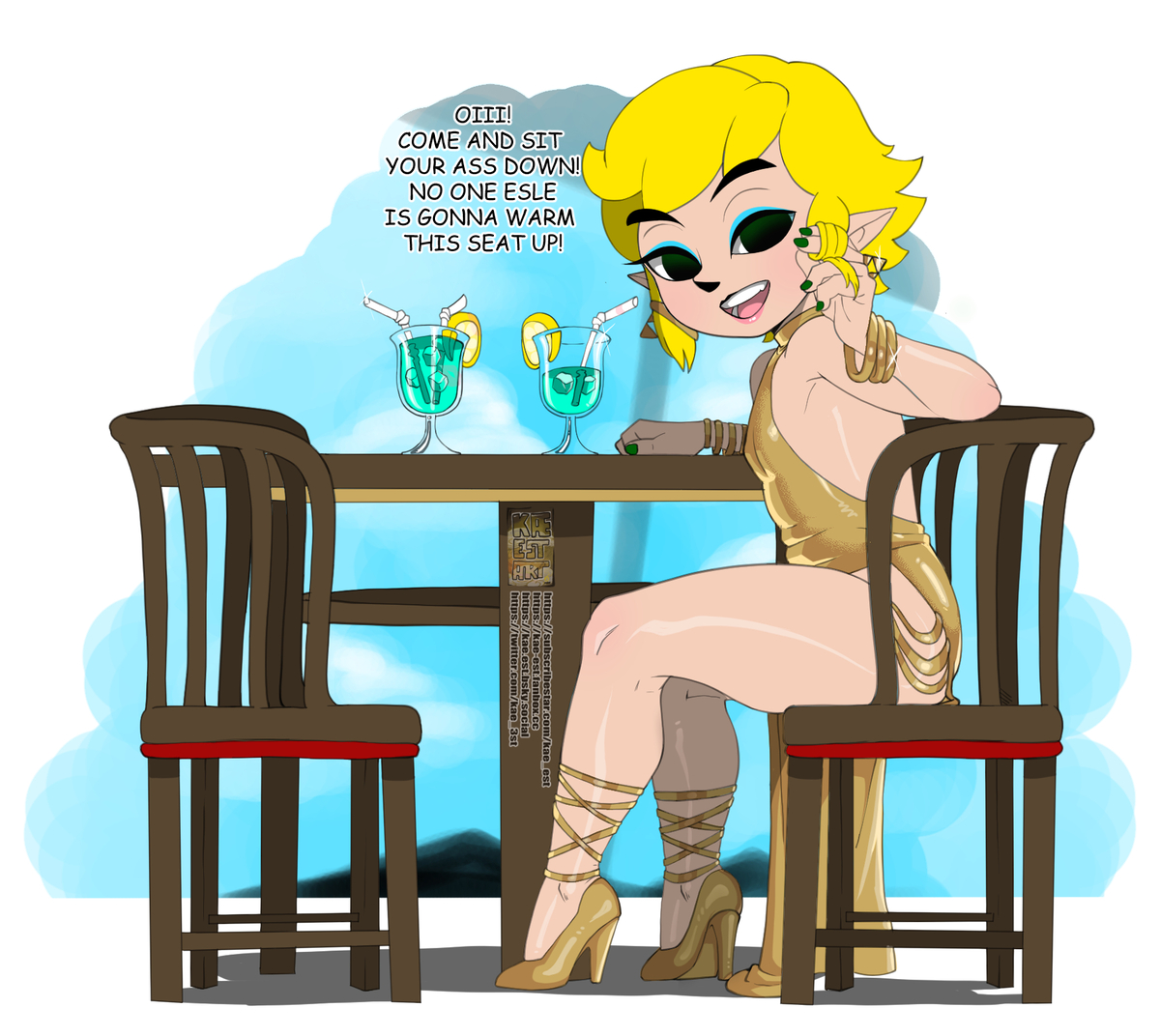 This is a pixiv picture whose title is Golden Boy Link.