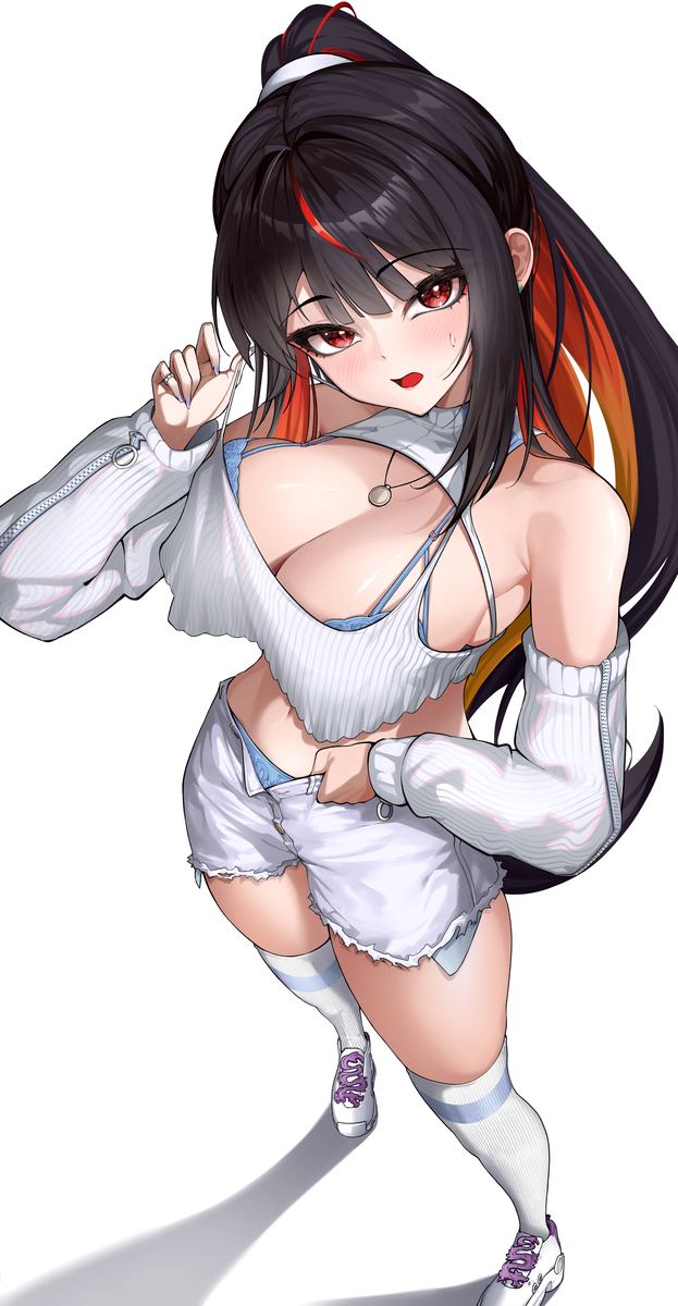 This is a pixiv picture whose title is NIKKE  Moran - Off-Duty Queen.