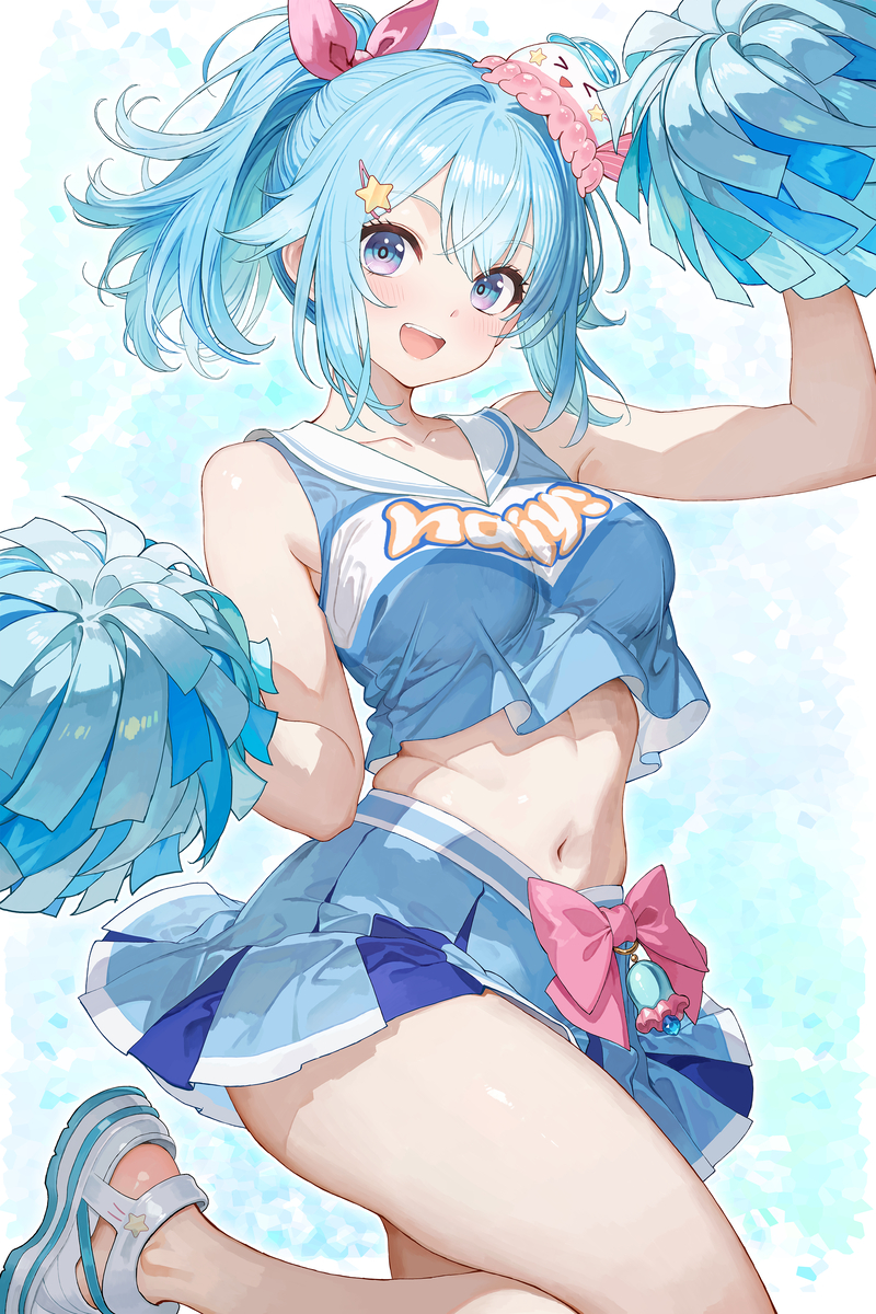 This is a pixiv picture whose title is チアガール姿の海伊.