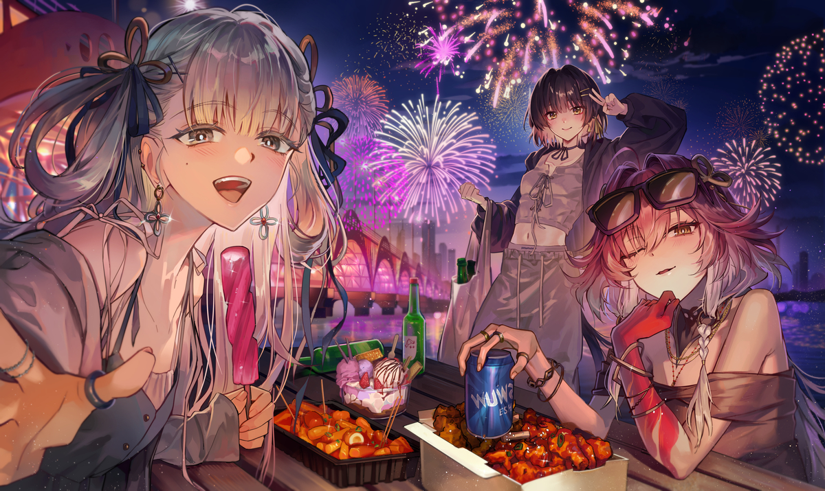 This is a pixiv picture whose title is 初めての夜.