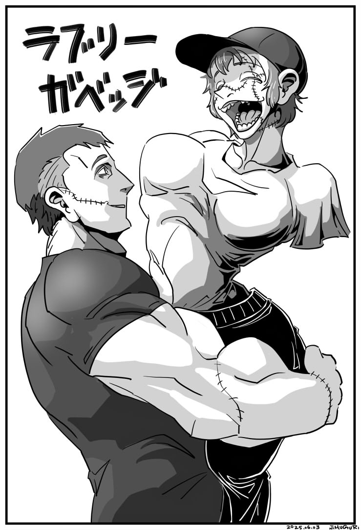 This is a pixiv picture whose title is 死体を使って作るタイプの人造人間について.