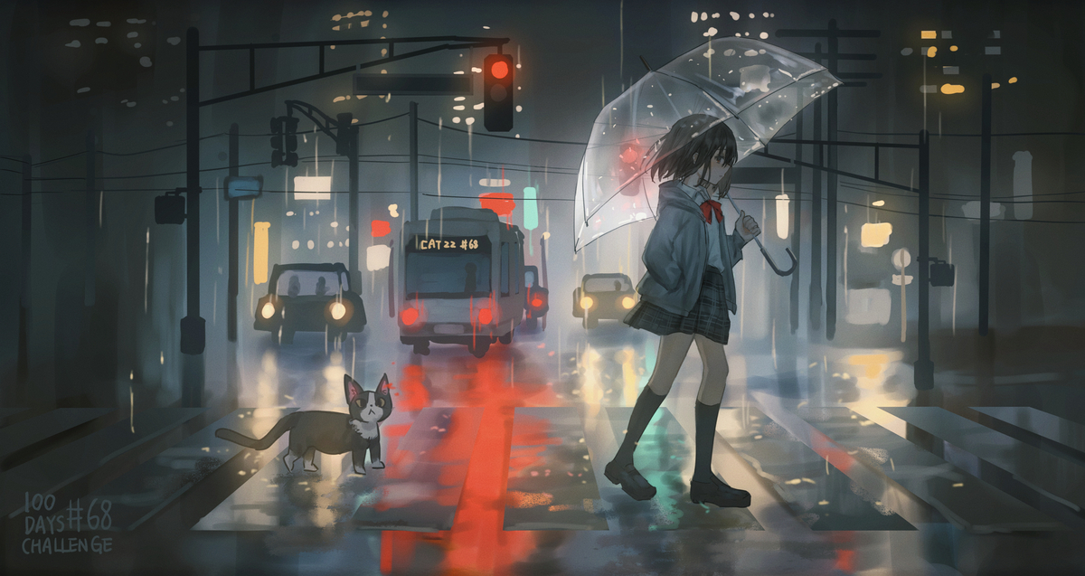 This is a pixiv picture whose title is 100日チャレンジ　61日目～70日目.