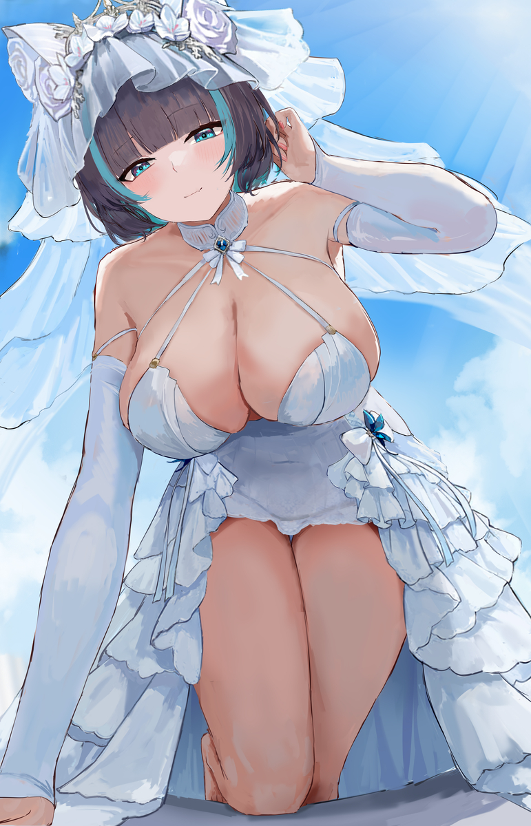 This is a pixiv picture whose title is チェシャー(アズールレーン).