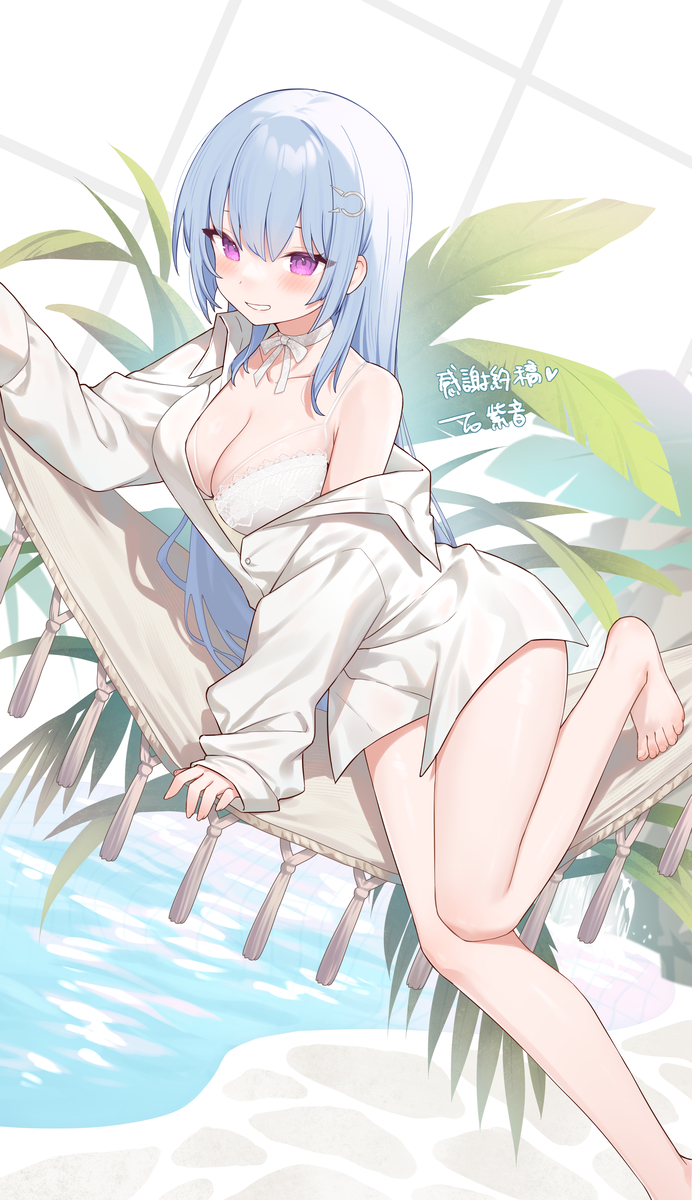 This is a pixiv picture whose title is 紫音.