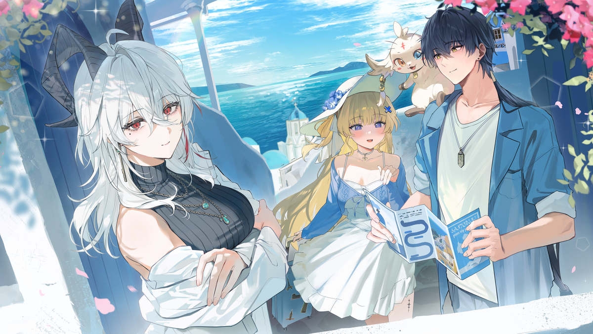 This is a pixiv picture whose title is Wuthering Waves in Greece.
