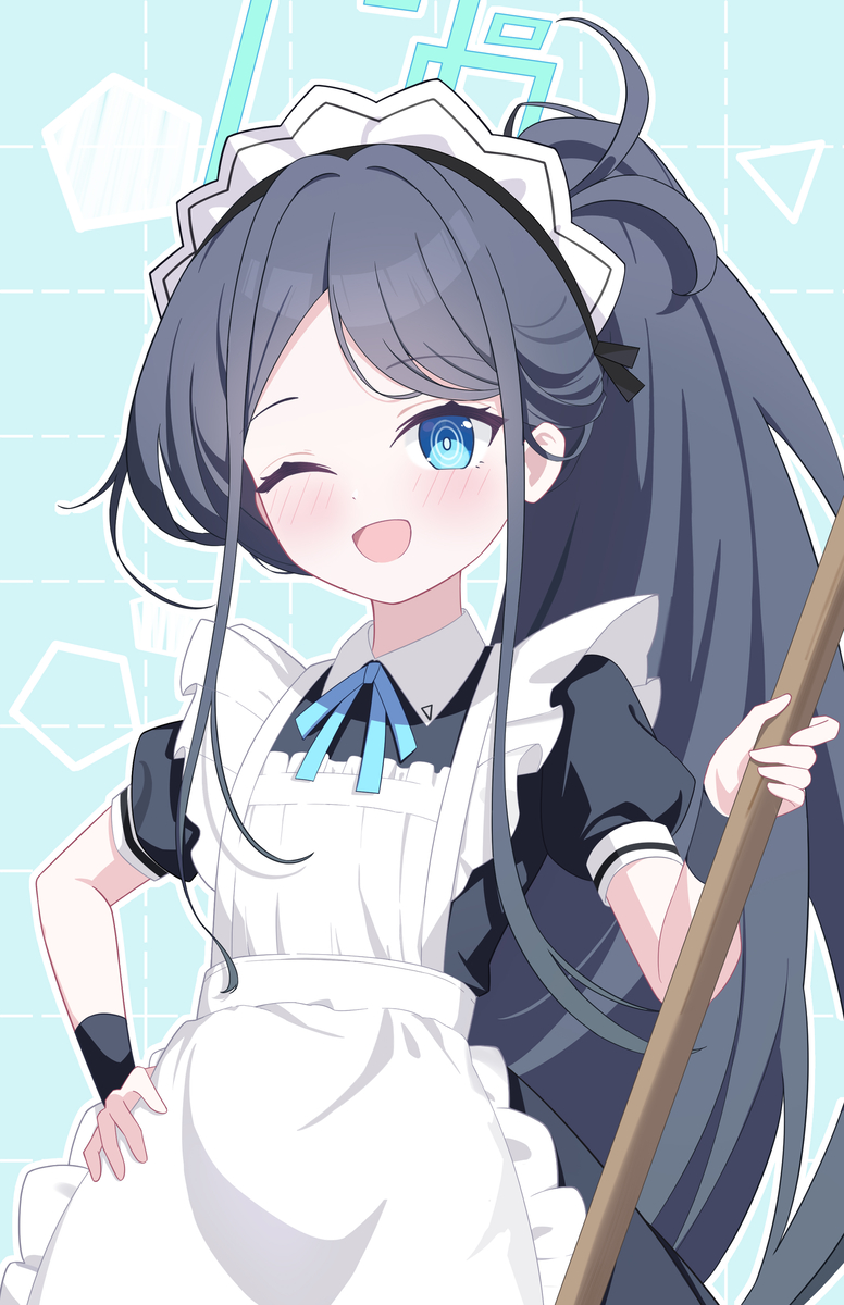This is a pixiv picture whose title is 何でも言ってください！今のアリスは先生のメイドなので～.