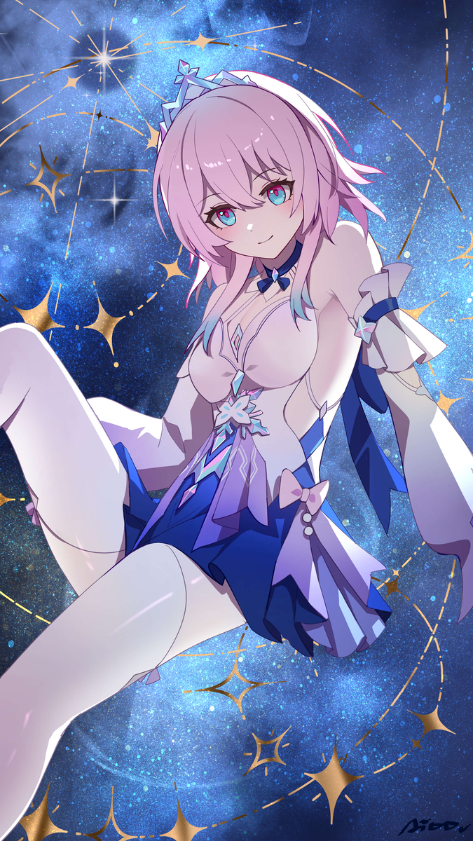 This is a pixiv picture whose title is day76 三月七.