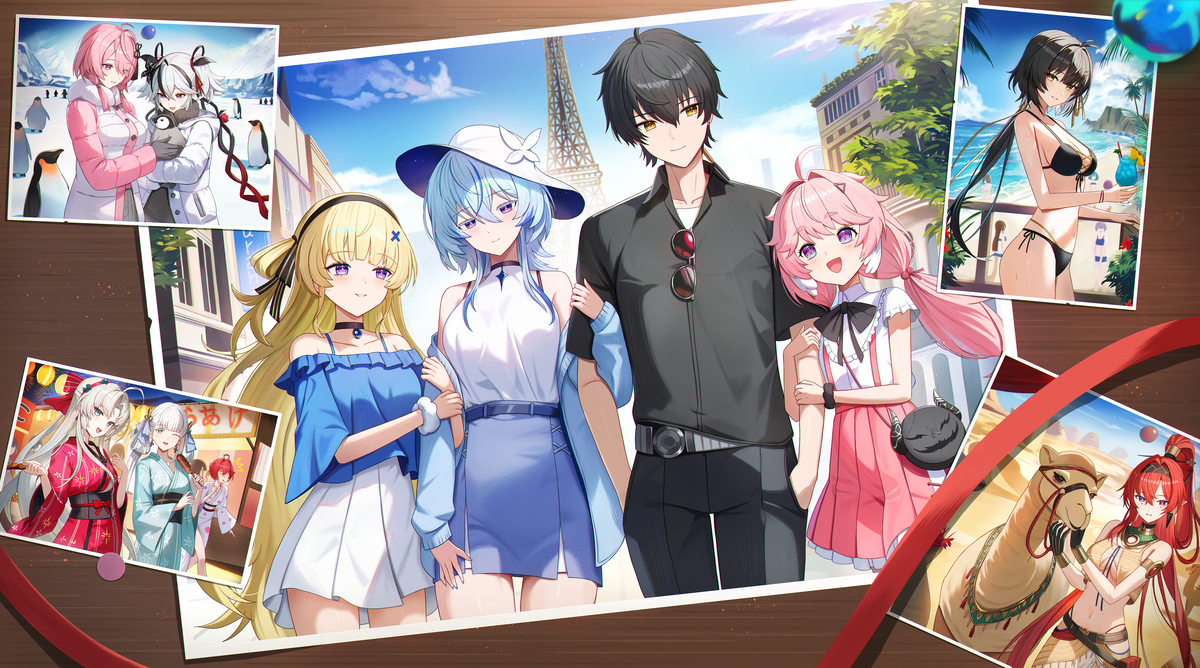 This is a pixiv picture whose title is 旅の思い出.