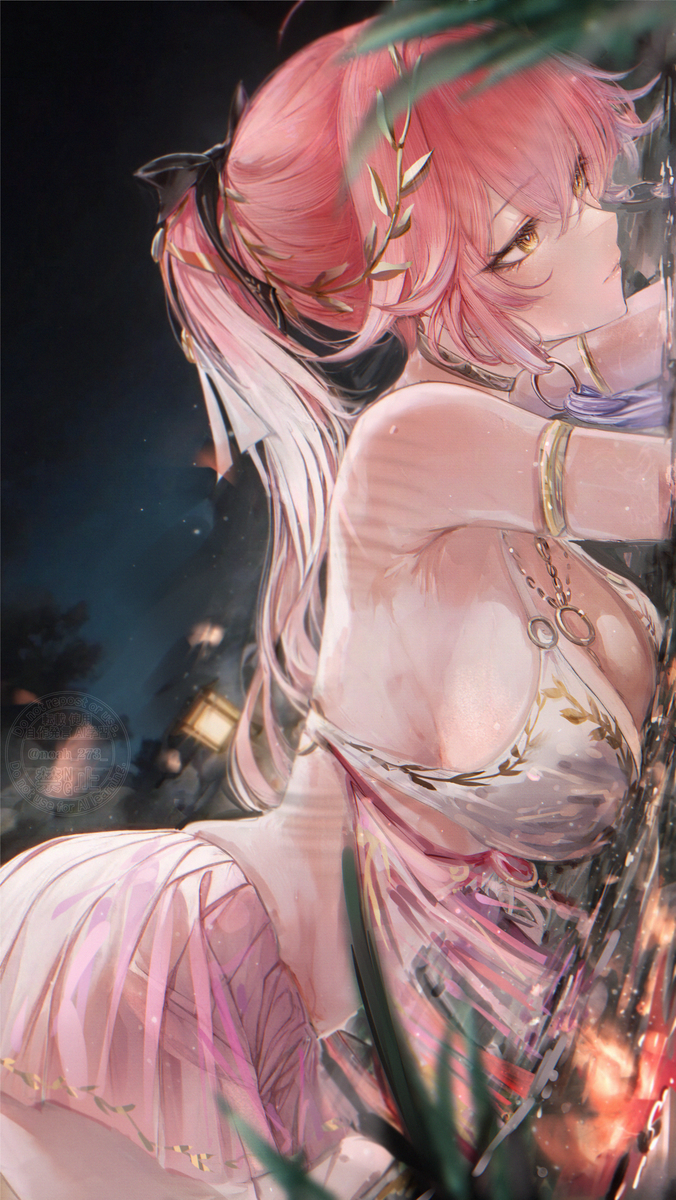 This is a pixiv picture whose title is 水着長離.