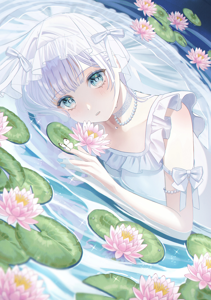 This is a pixiv picture whose title is 𝕎𝕒𝕥𝕖𝕣 𝕃𝕚𝕝𝕪˙⟡ ⋆. 𐙚.