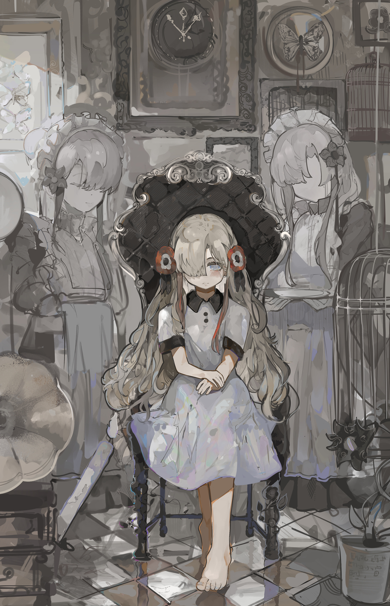 This is a pixiv picture whose title is 🥄🍴.