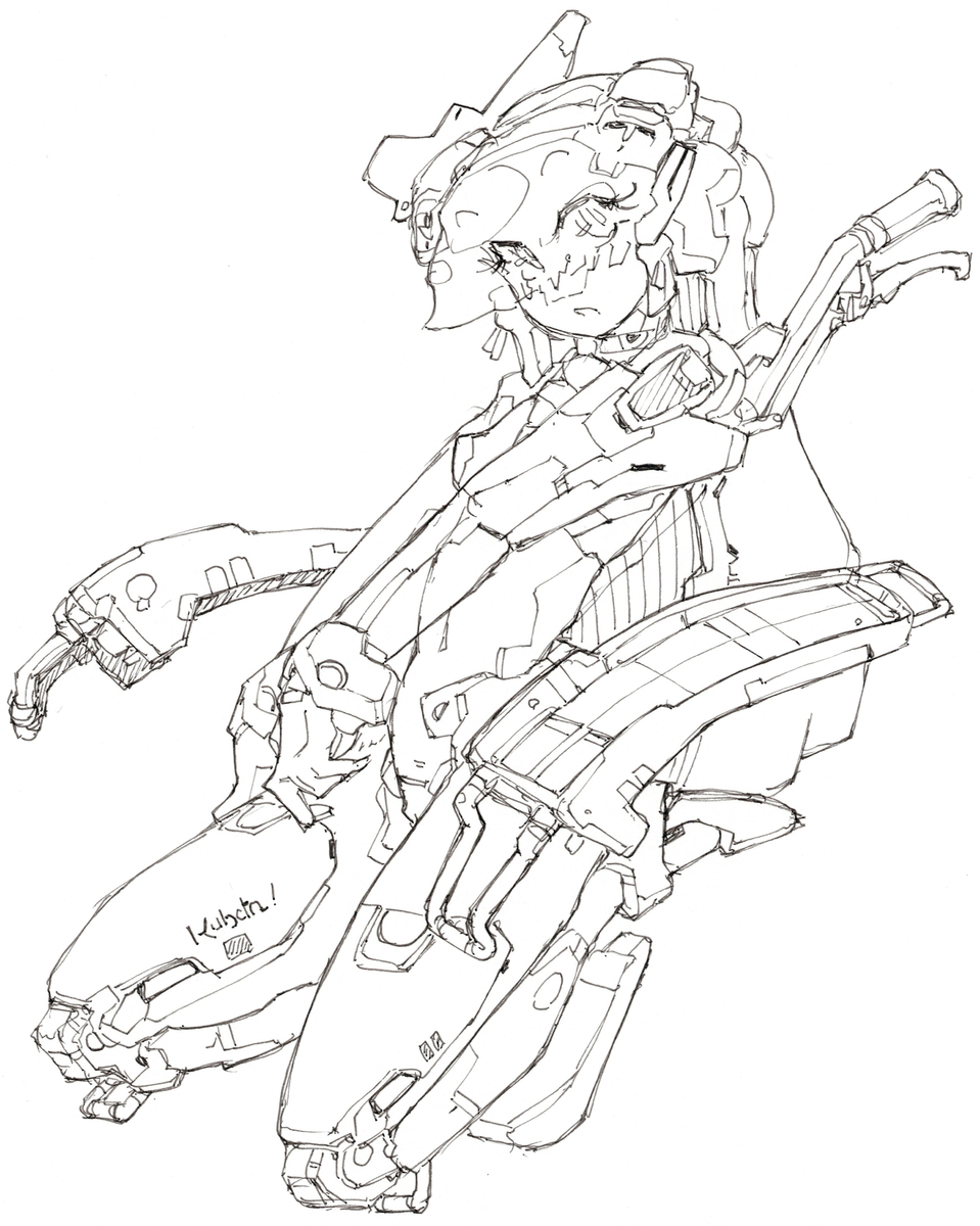 This is a pixiv picture whose title is メカ娘250605　田植え機メカ娘.