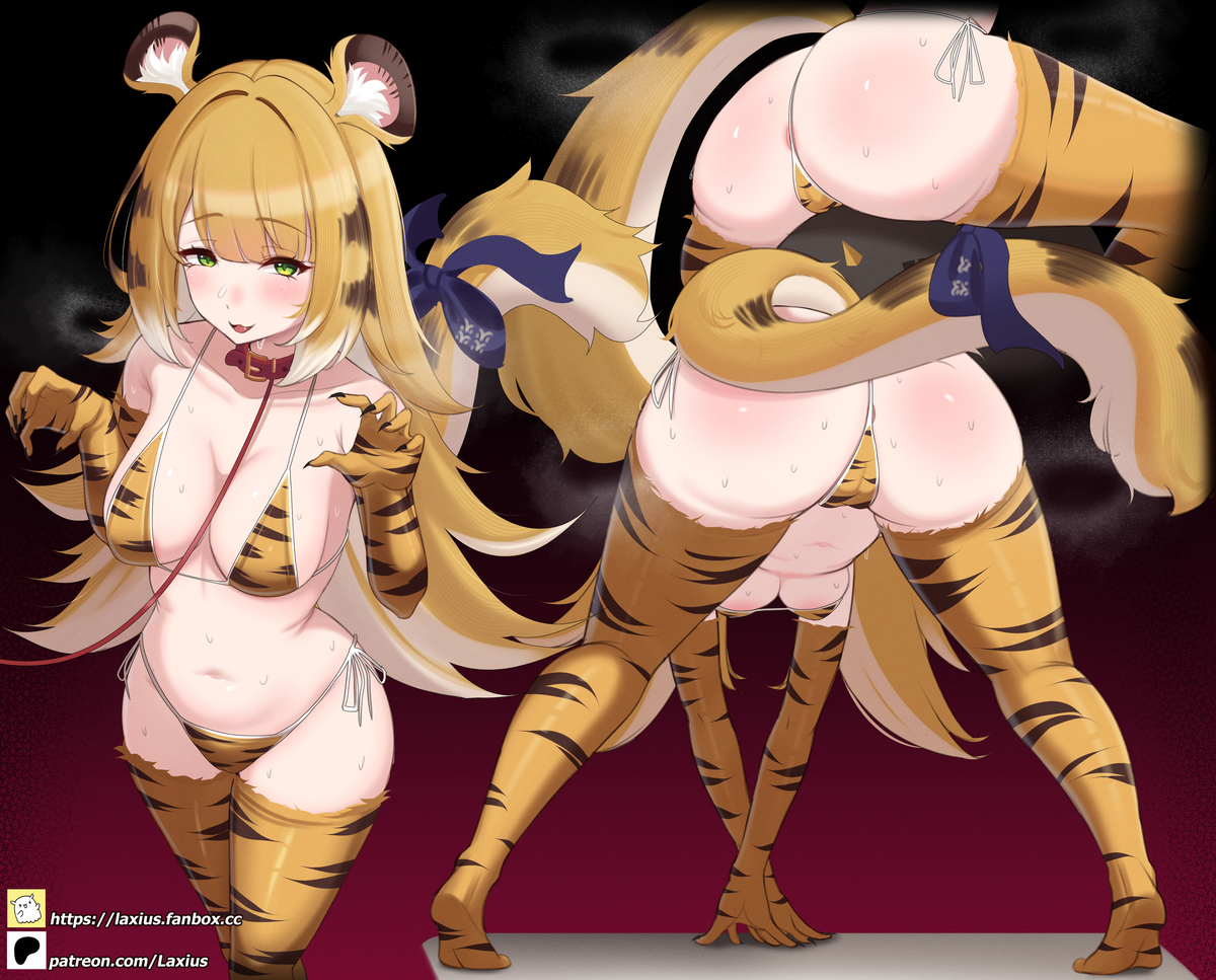 This is a pixiv picture whose title is Ju fufu🐯❤️.