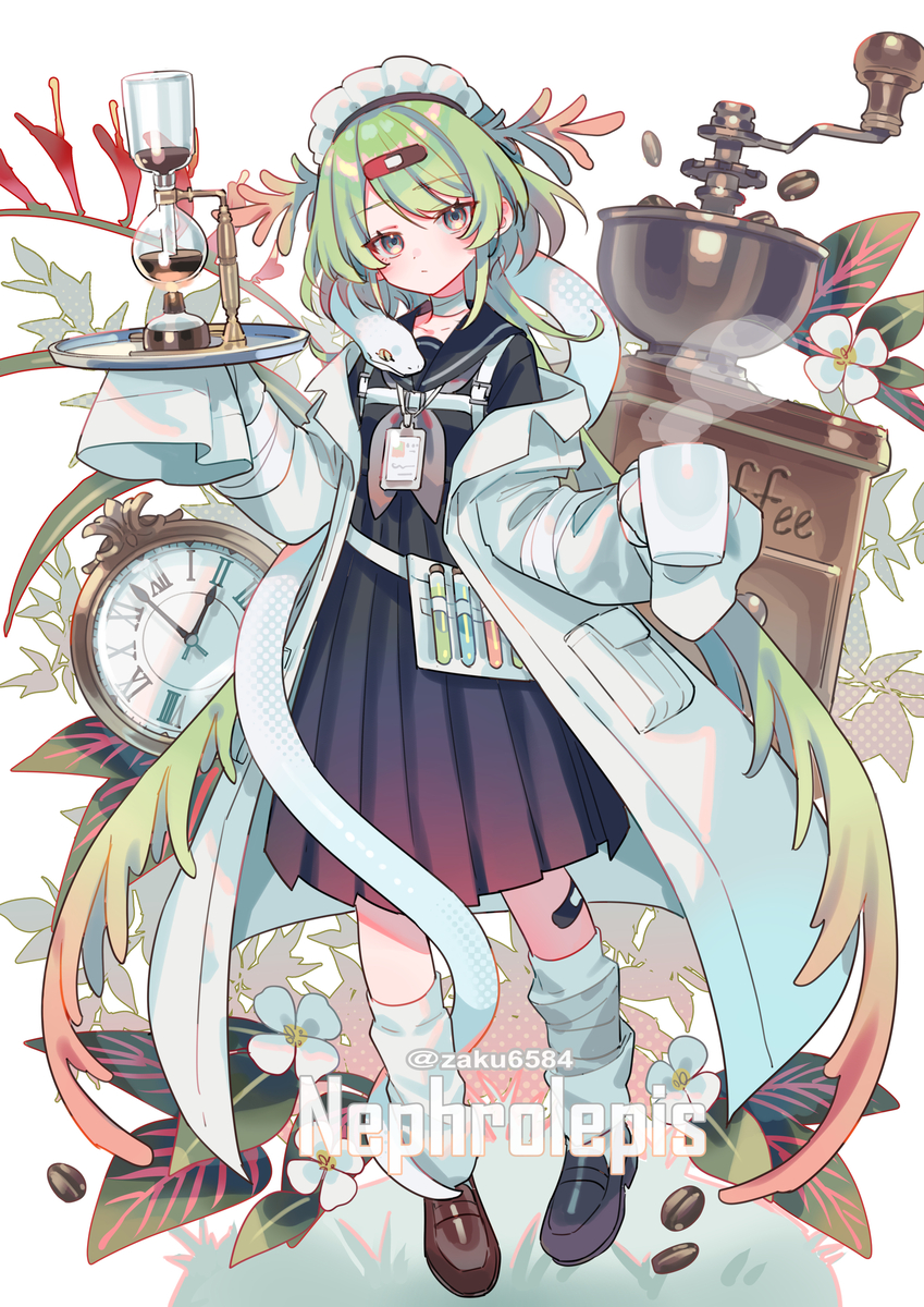 This is a pixiv picture whose title is ネフロレピス.