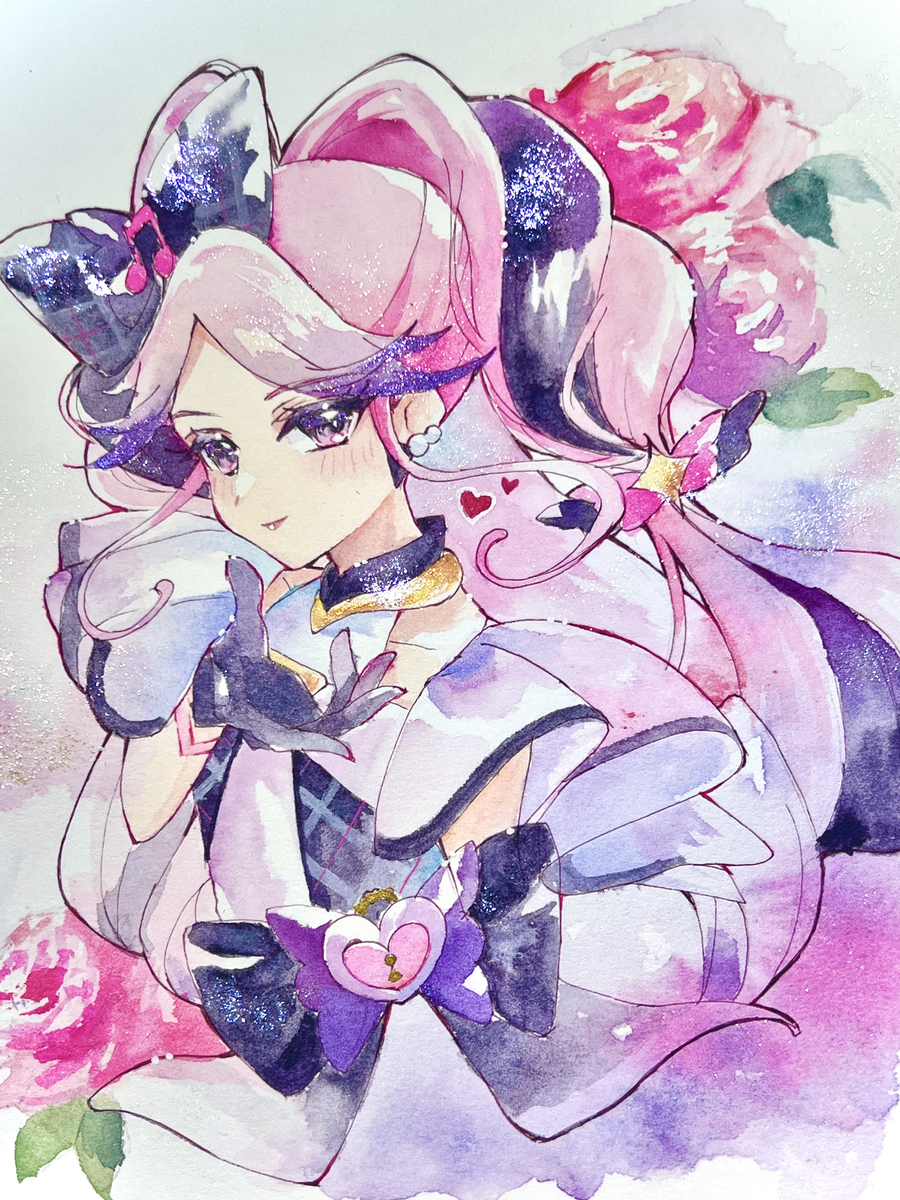 This is a pixiv picture whose title is キュアキッス.