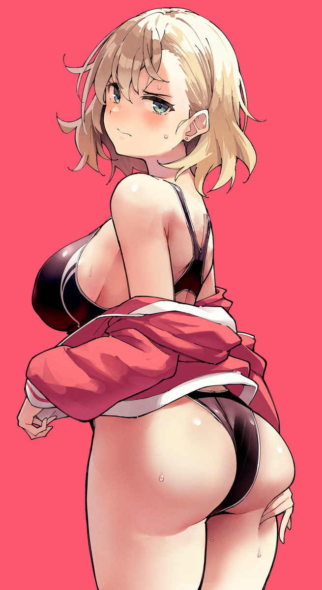 This is a pixiv picture whose title is 競泳水着.
