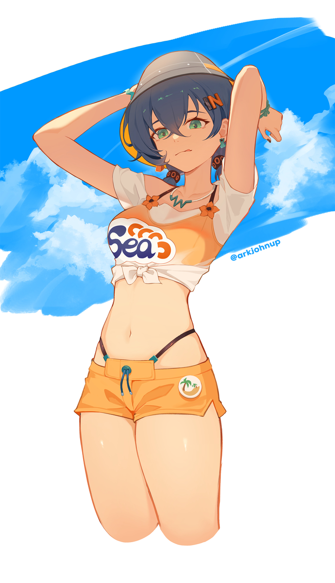This is a pixiv picture whose title is Belle summer skin.