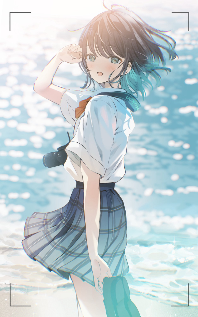 This is a pixiv picture whose title is 「冷たくて気持ちいい。」.