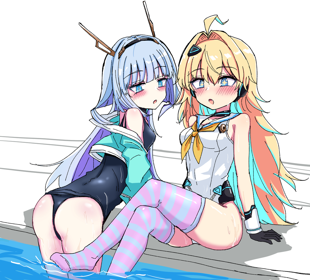 This is a pixiv picture whose title is 水着のエーララ/シャドバ.
