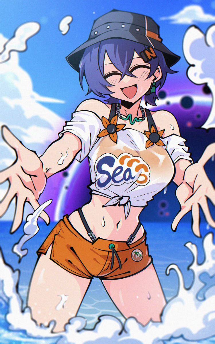 This is a pixiv picture whose title is Summer.