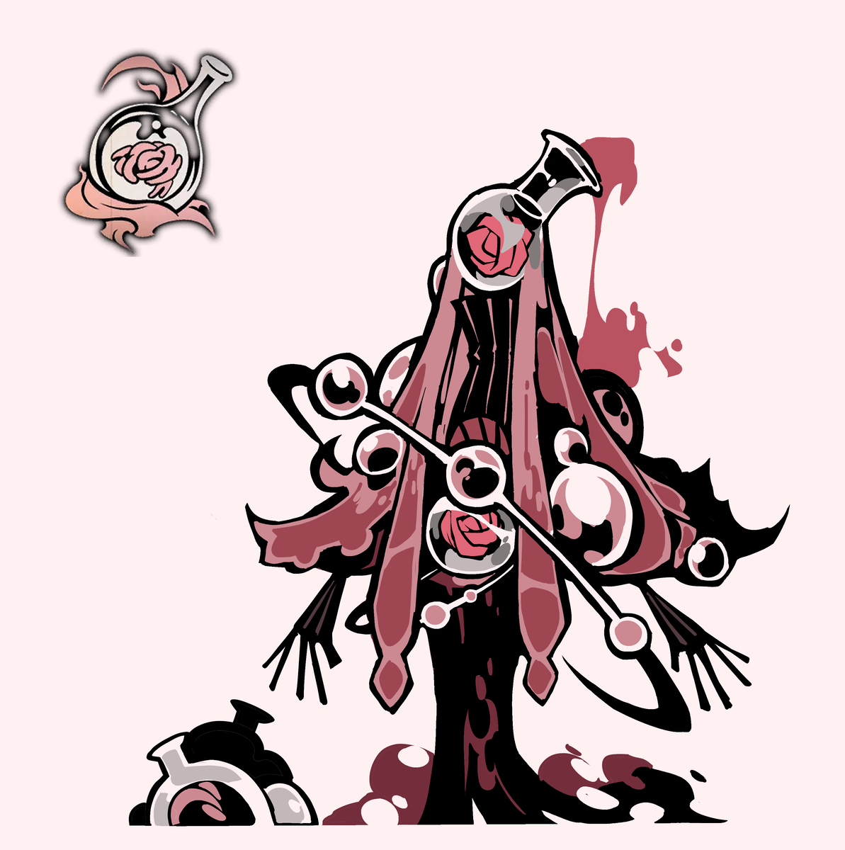 This is a pixiv picture whose title is 뒤틀린 파우스트.