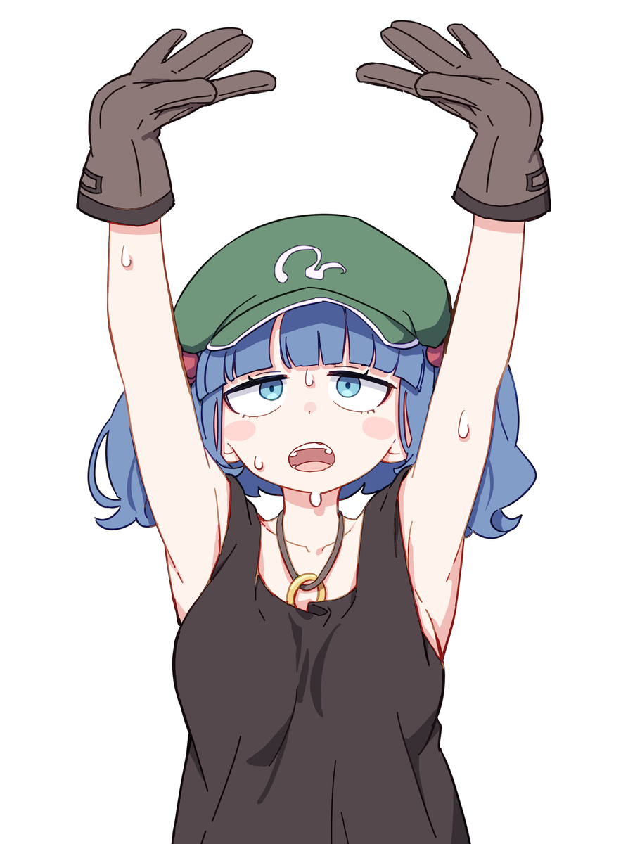 This is a pixiv picture whose title is タンクトップにとり.