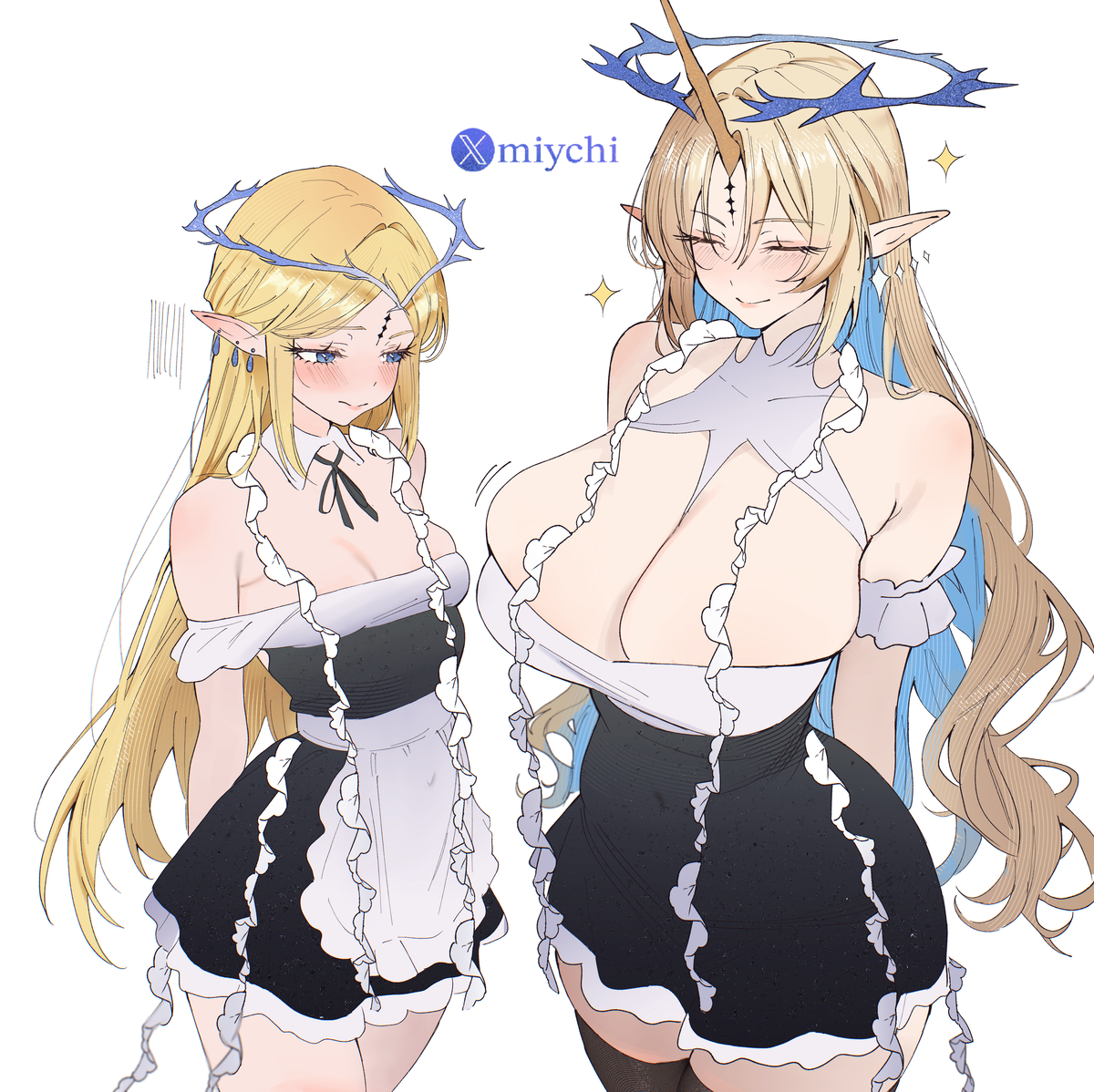 This is a pixiv picture whose title is あなたはどのメイドを選びますか？.