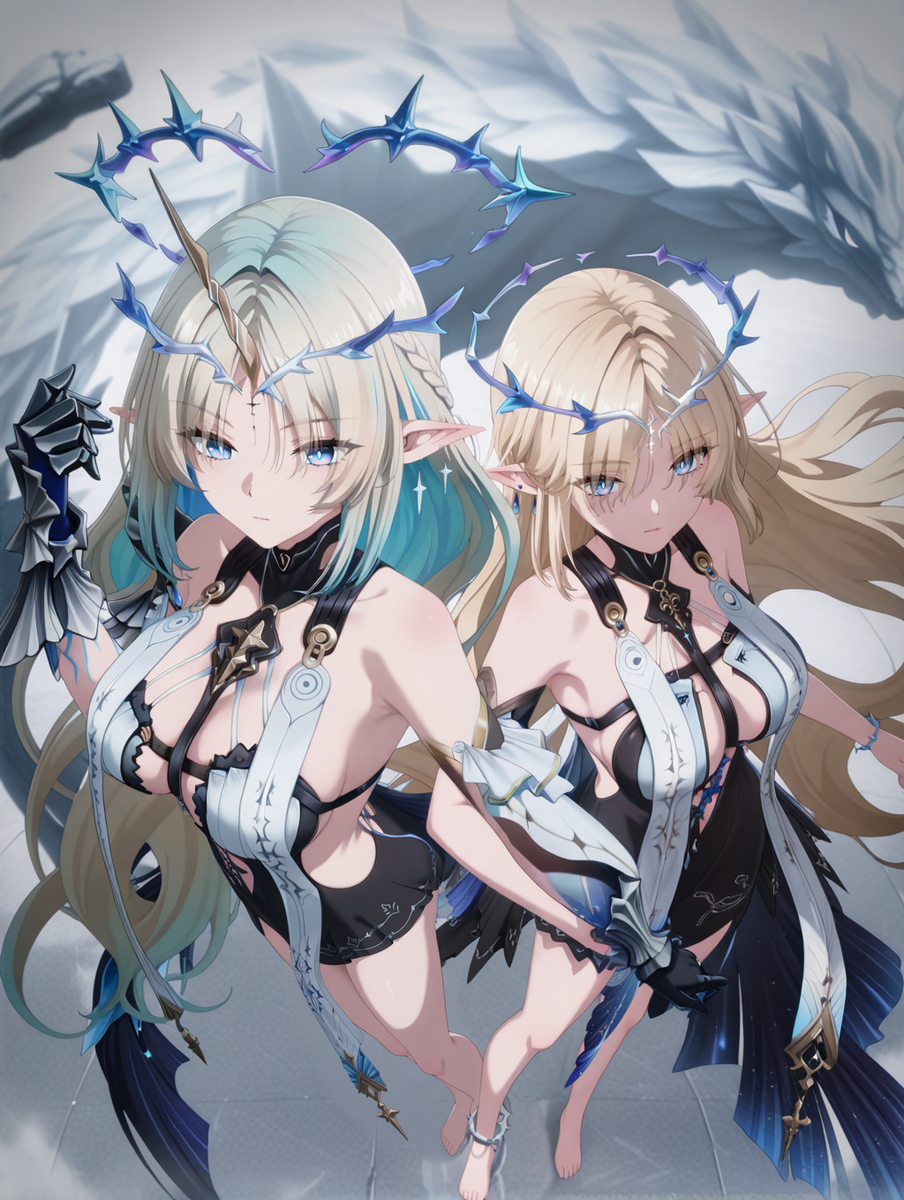 This is a pixiv picture whose title is Fleurdelys and Cartethyia.