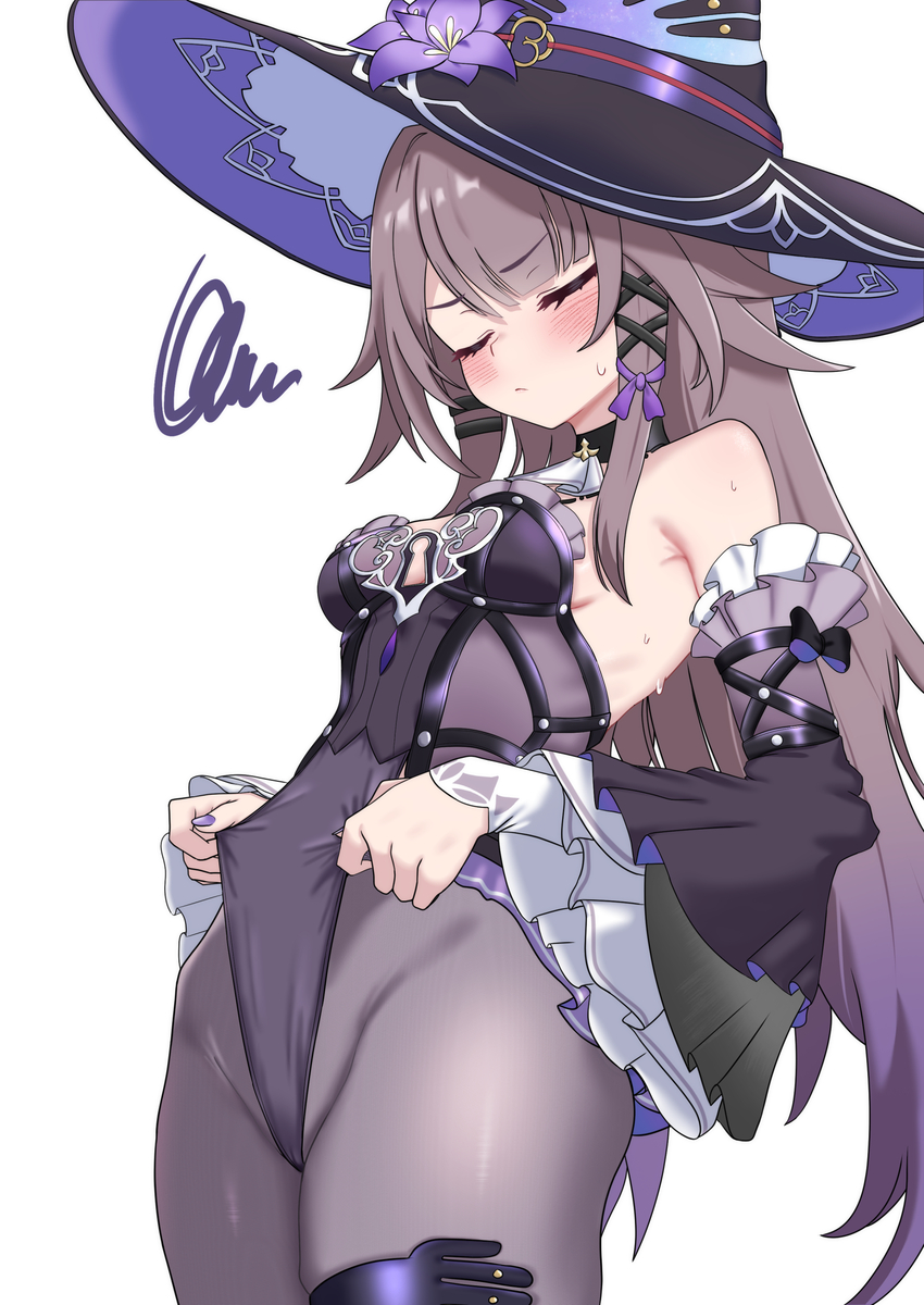 This is a pixiv picture whose title is レオタードマダム・ヘルタ.