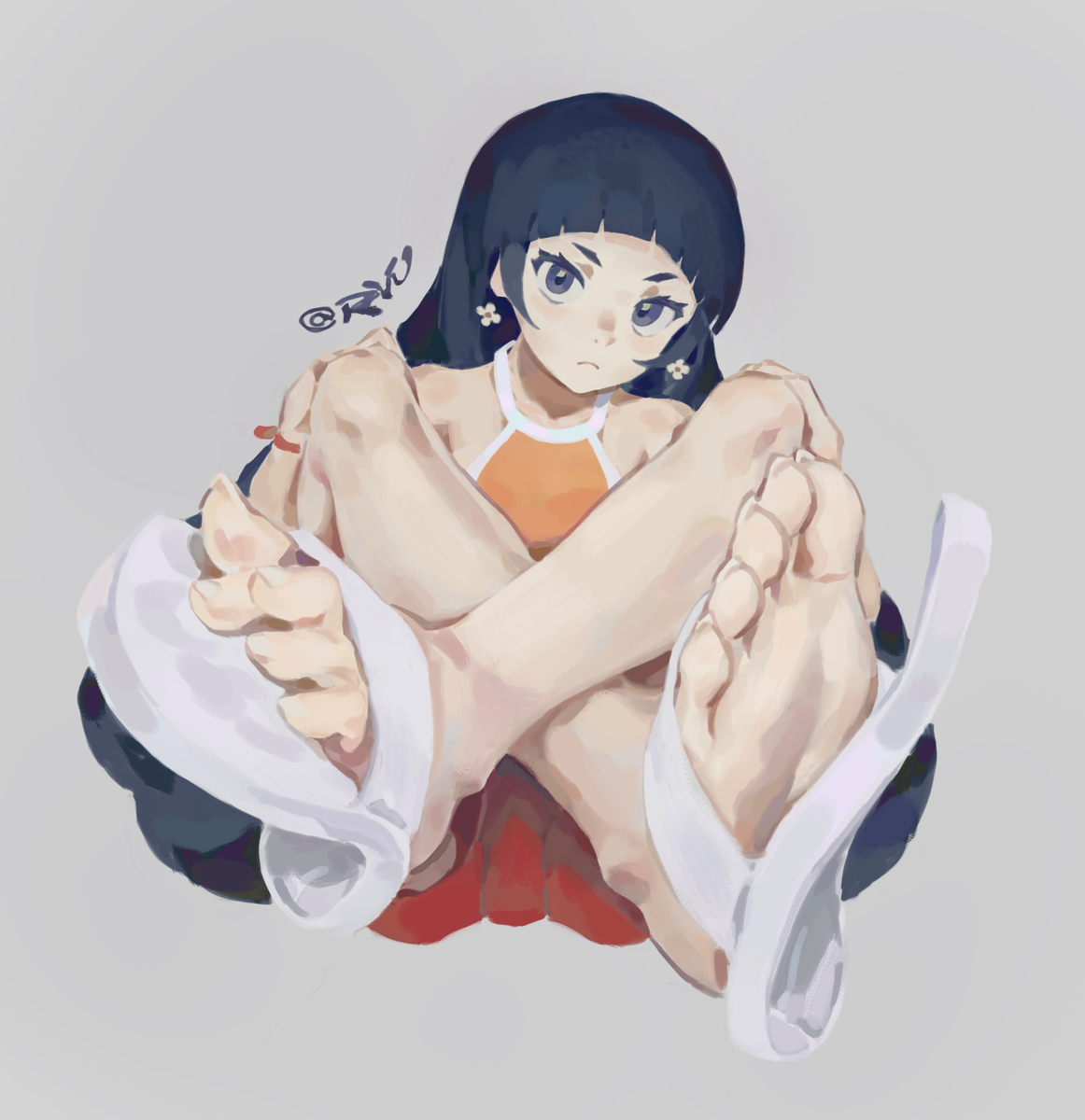 This is a pixiv picture whose title is 花.