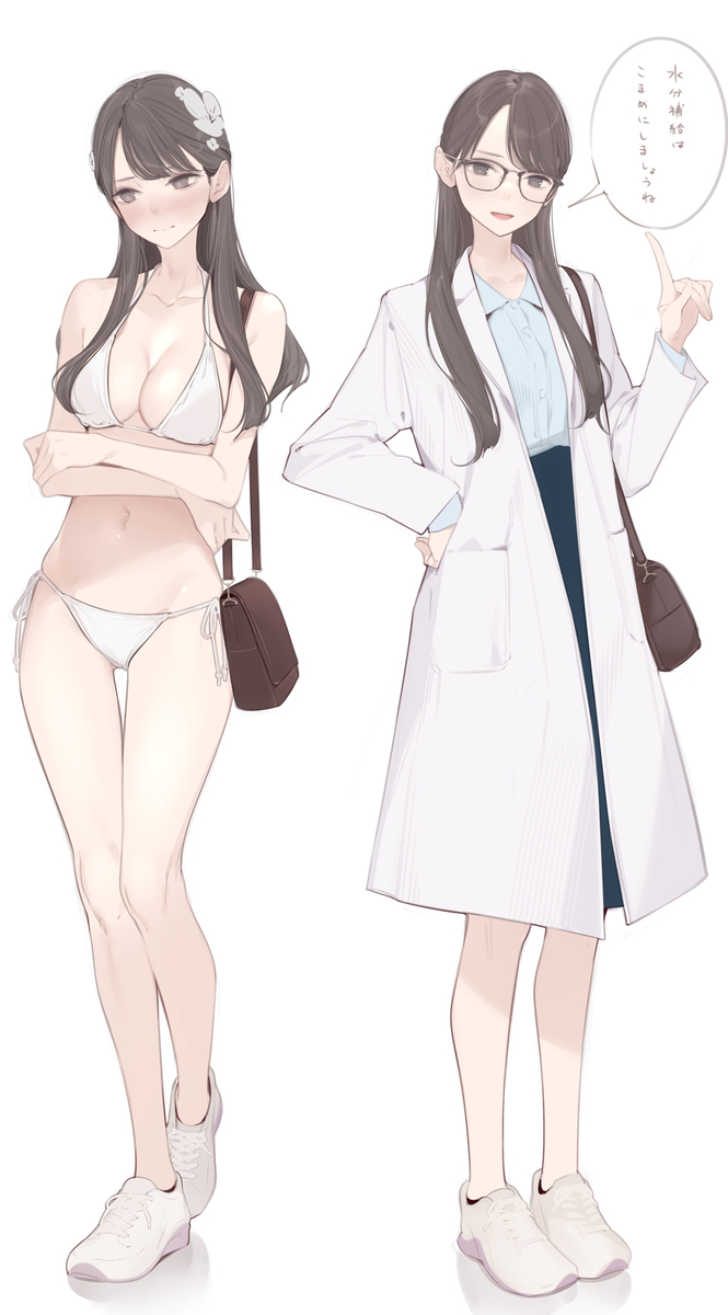 This is a pixiv picture whose title is 保健のせんせい.