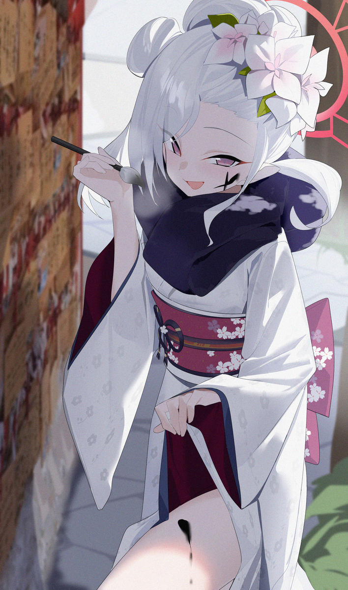 This is a pixiv picture whose title is DAY87 浅黄睦月.